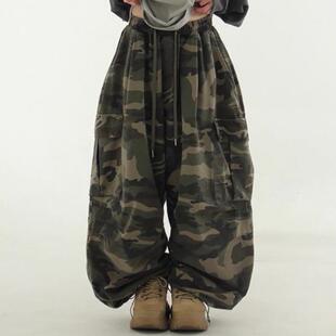 cargo balloon banding 韩国代购 裤 pattern pants迷彩工装 24camo