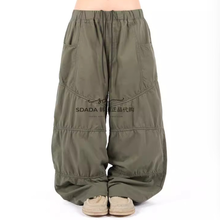 韩国代购25S/S SHIRRING BALLOON PANTS 设计师长裤