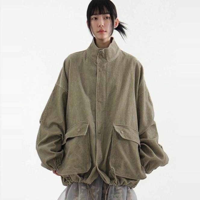 韩国代购25A/W pigmented cotton field jacket 水洗夹克外套