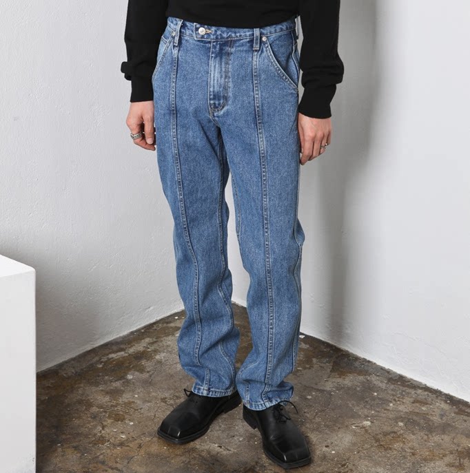 韩国代购20fwdenim设计师牛仔裤