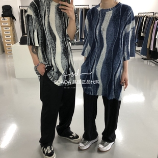 PLEATS T恤 20SS 男女 瓦楞印染短袖 WAVY 韩国代购