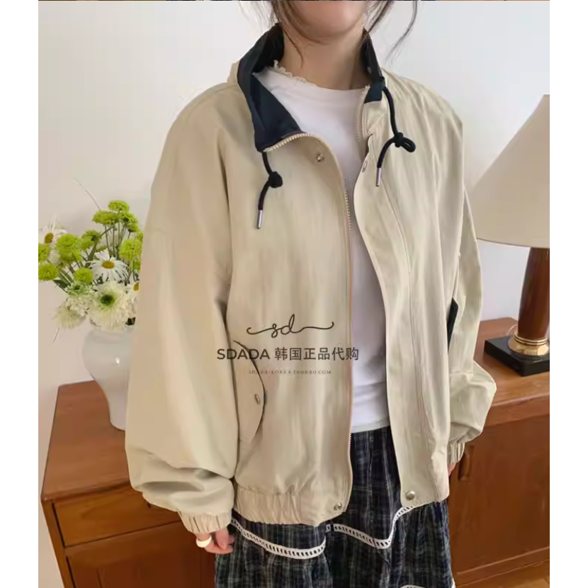 韩国代购26A/W reversible check jumper 两面穿内格子夹克外套