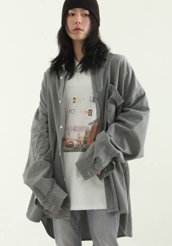 oversizenaturaldenimshirt