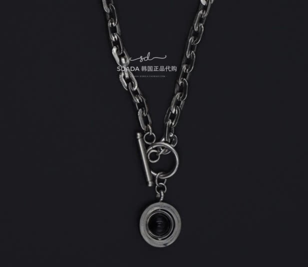 韩国代购20SS CIRCLE CHAIN NECKLACE 设计师项链 男女同款