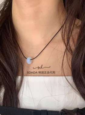 韩国代购设计师吊坠项链多色可选