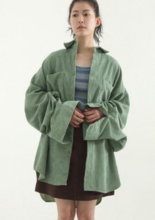 oversize corduroy 灯芯绒衬衫 22F unisex shirt 韩国代购 boy