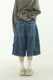 carpenter 23S 韩国代购 pants denim 牛仔半腿裤 half 工装