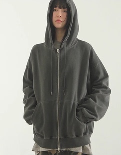 hood 拉链帽衫 zip 2way cotton pigmented 23F 韩国代购