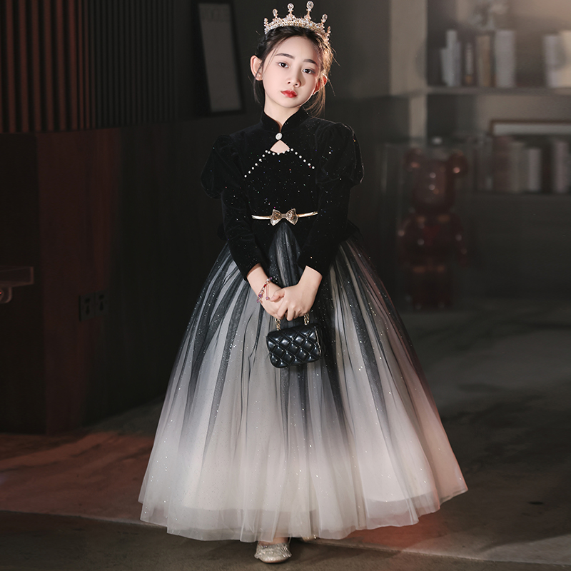 2024高端轻奢小众钢琴演出服
