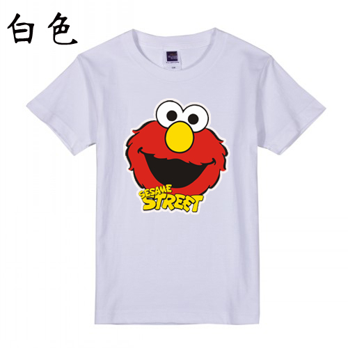 芝麻街艾摩ELMO头像短袖T恤纯棉衣服男女动漫卡通儿童亲子情侣装在类目 童装/婴儿装/亲子装, T恤中 - 来自Buy2taobao.com提供专业的淘宝代购服务