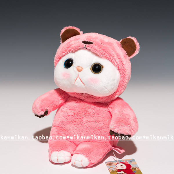 现货日本正品choo choo cat加菲猫胖胖猫毛绒玩具猫咪公仔小熊礼
