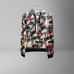 意大利潮奢A 男士春秋全棉宽松运动连帽夹克外套休闲卫衣帽衫