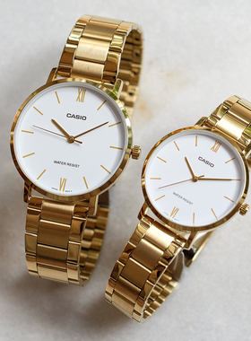 新品卡西欧时尚金属情侣手表LTP-VT01G-1B/7B/9B MTP-VT01G-5B/7B