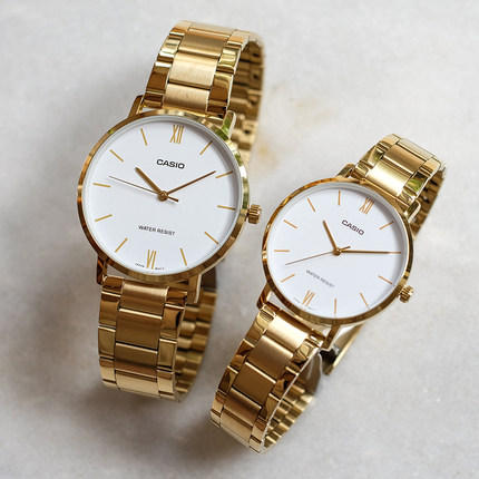 新品卡西欧时尚金属情侣手表LTP-VT01G-1B/7B/9B MTP-VT01G-5B/7B