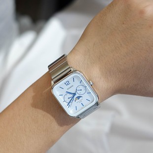 M305D 防水月相多功能三眼石英男表MTP 时尚 卡西欧CASIO正品