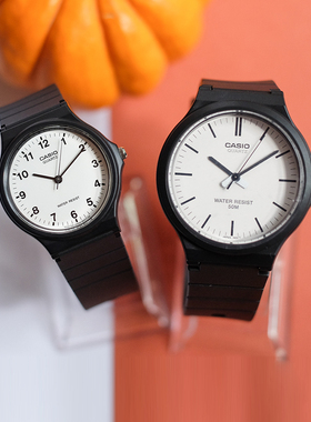 卡西欧CASIO手表ins风乔妹网红小黑表男女学生手表情侣款MQ24-7B