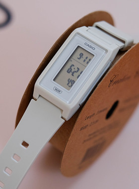 卡西欧CASIO新方形夜光防水时尚电子女表学生手表LF-10WH-8莫兰迪