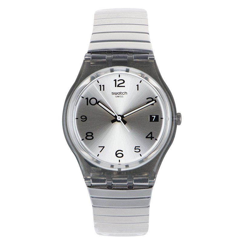 斯沃琪Swatch手表 2016專柜正品純色簡約日歷女表中性表GM416