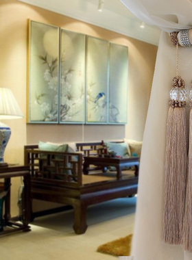 灰色蓝色直销好评如潮时尚水晶带扣现代简约窗帘绑带蓝镇店之宝