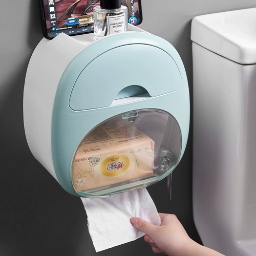 Включите на стену туалетную бумажную коробку, водонепроницаемую стойку