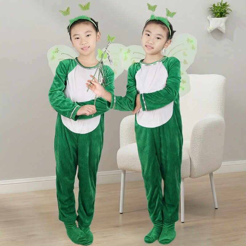 元旦幼儿园蝴蝶演出服男童可爱动物表演服花仙子舞蹈服女童小鸟服