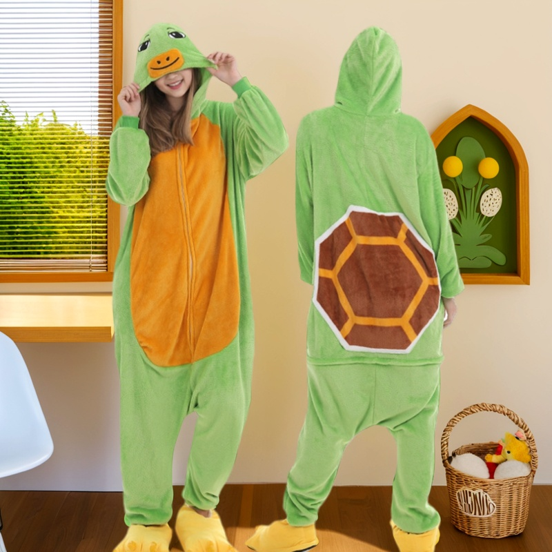 幼儿园童话剧龟兔赛跑服装儿童小乌龟演出服亲子装睡衣派对走秀秋