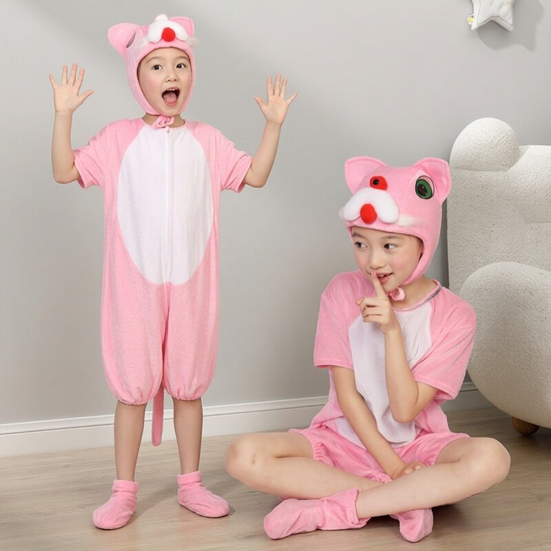 幼儿园化妆舞会小猫角色扮演短袖