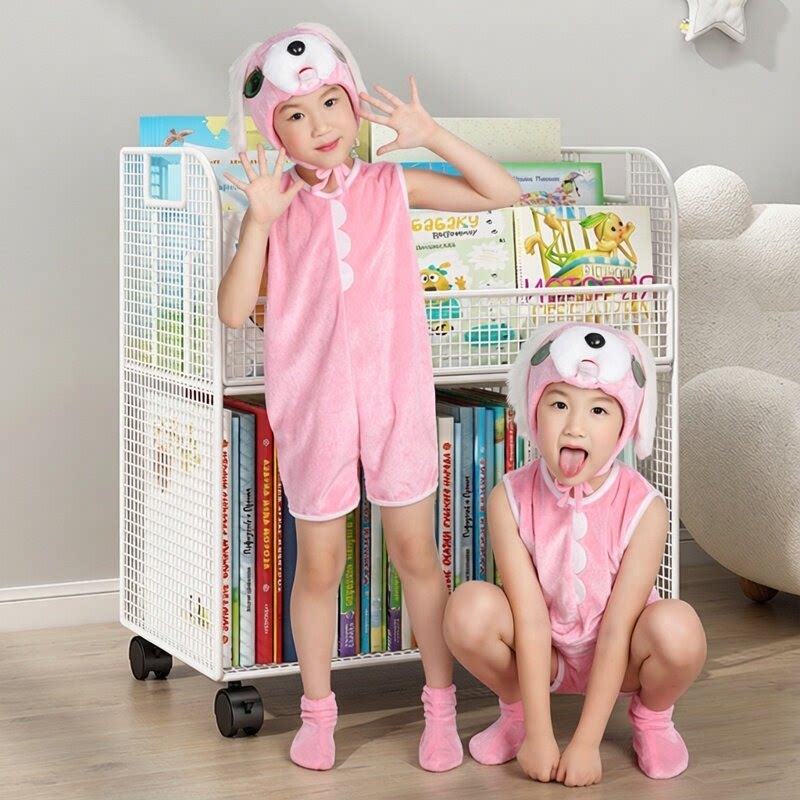 六一幼儿园小狗表演服儿童动物搞怪服装女童舞台剧环保走秀夏薄款