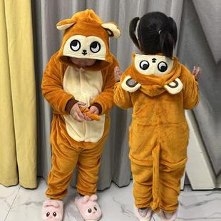 元旦幼儿园动物衣服小猴子演出服猴子捞月表演服课本剧服装舞台剧