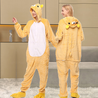 Onesie轻松熊睡衣男卡通连体动物