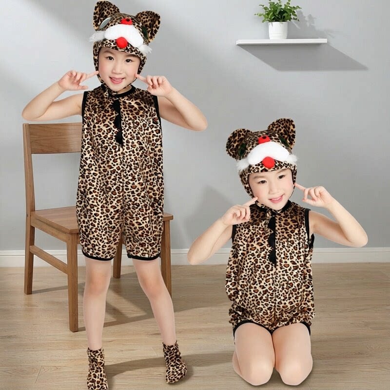 幼儿园小花猫演出服儿童舞蹈服夏