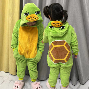 元旦幼儿园小乌龟演出服男童可爱动物表演服龟兔赛跑话剧服装女冬