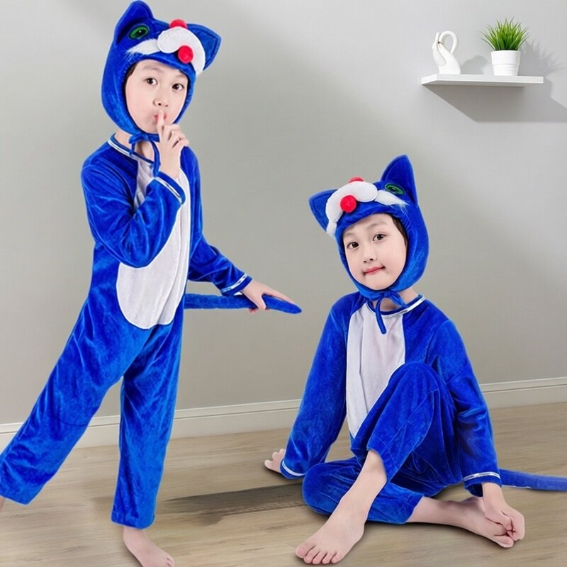 元旦幼儿园小猫咪演出服男孩舞蹈