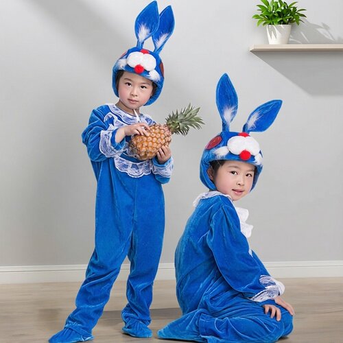 幼儿园绘本剧小兔子乖乖演出服男孩兔子舞蹈服小学生话剧动物装扮