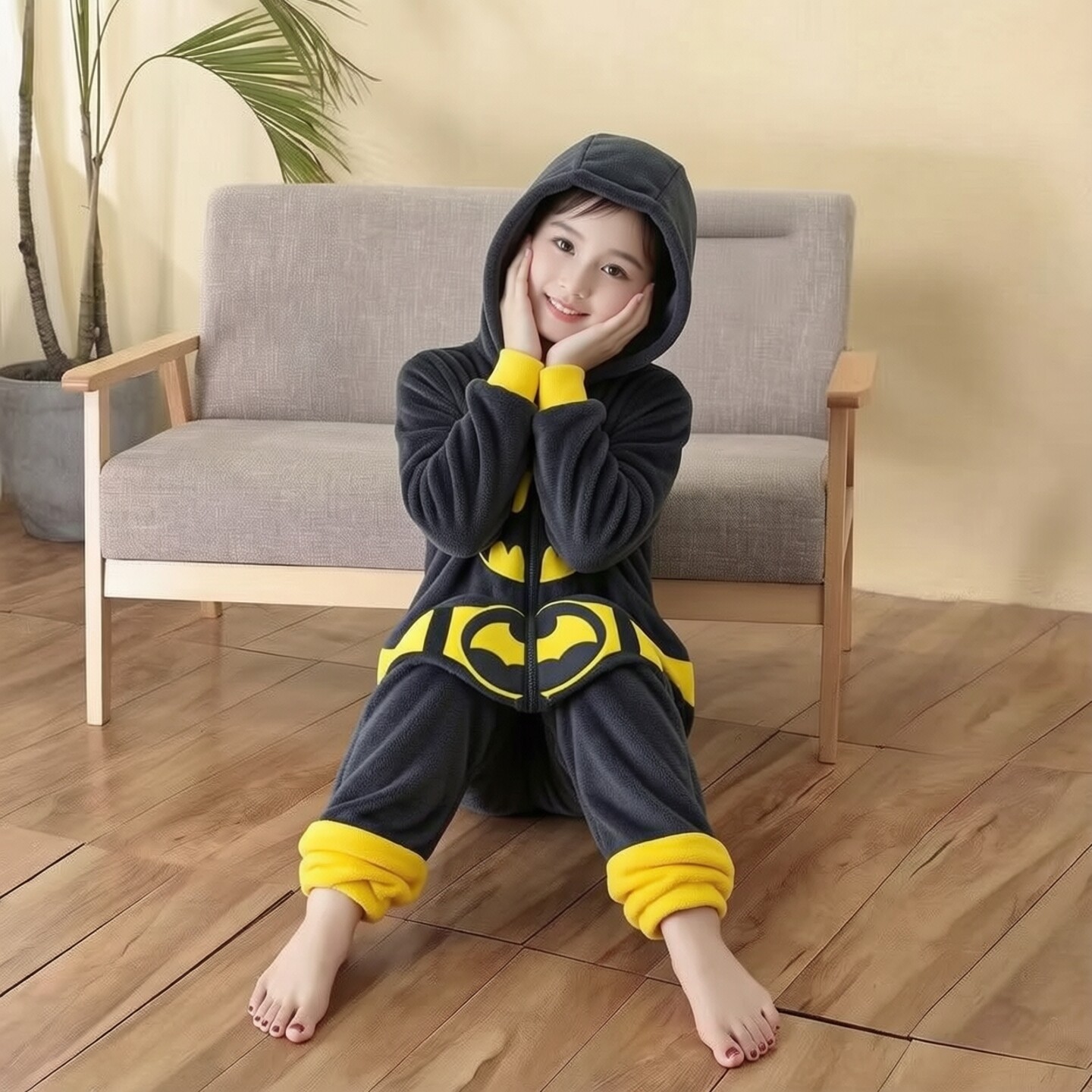 万圣节儿童服装蝙蝠侠cos服成人8