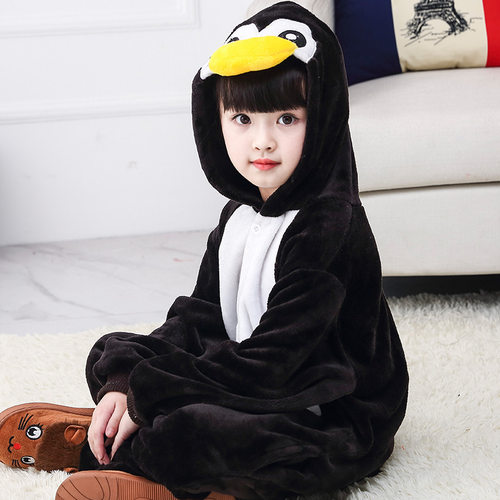 小企鹅演出服儿童睡衣动物装扮冬