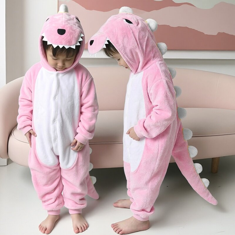 粉恐龙衣服卡通舞蹈服幼儿园话剧