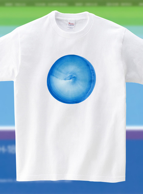 fishmans乐队baby blue日系tee oversize bf纯棉短袖白色上衣T恤