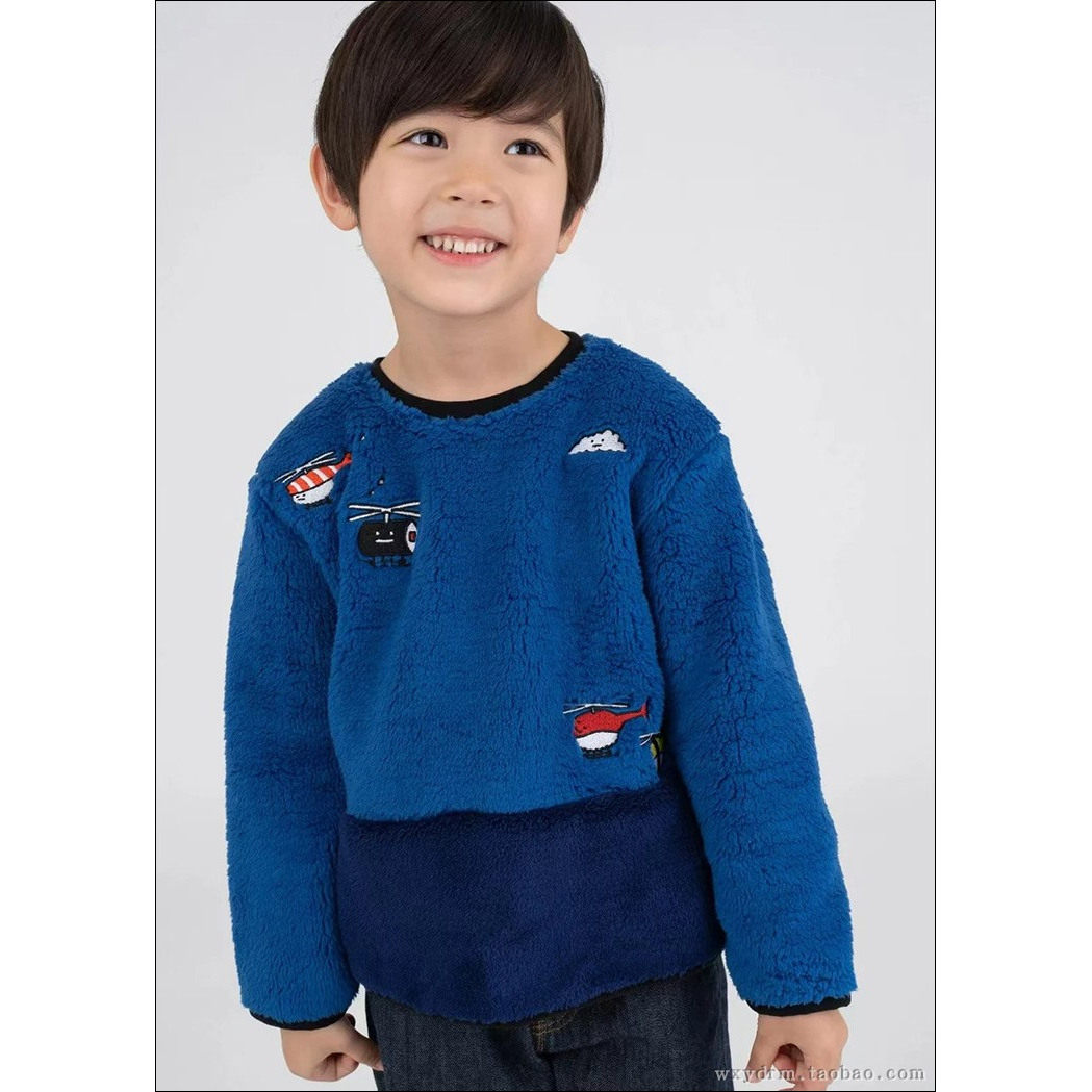 graniph 正品 寿司郎 直升飞机 绒衫卫衣抓绒外套 手感非常柔软！