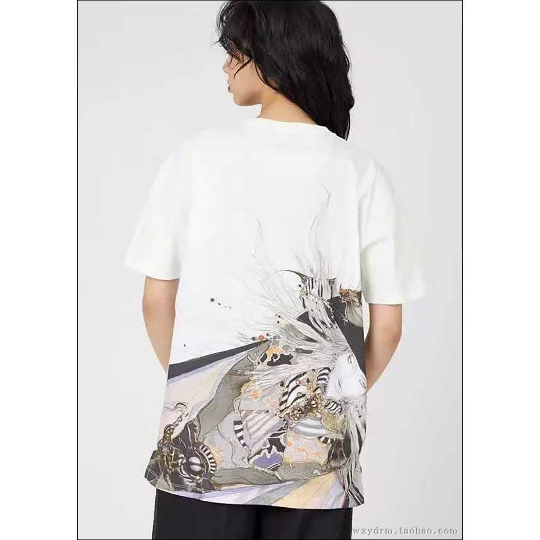 graniph 天野喜孝 日本插画大师 口袋签名刺绣 男女同款 短袖T恤