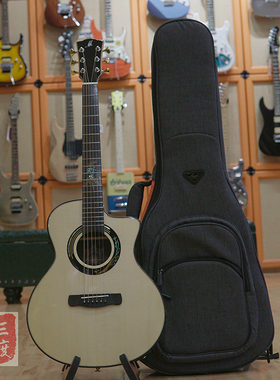 三度乐器 美丽达Merida A-28GSCE 38寸民谣旅行电箱吉他 春暖花开