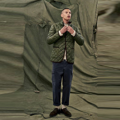 现货 英国Barbour x Engineered Garments超柔软绗缝多功能领夹克