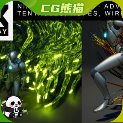 UE5.5-5.8 Dynamic Tentacles and Ropes Advanced Niagara VFX