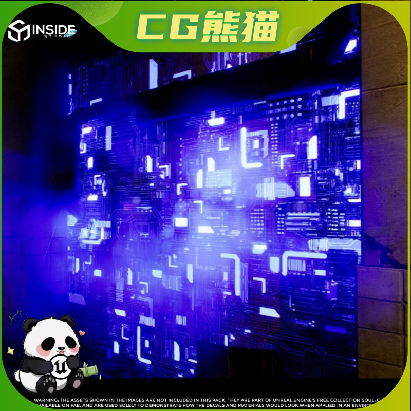 UE5 Sci-Fi Materials and Decals with Lighting and Animation