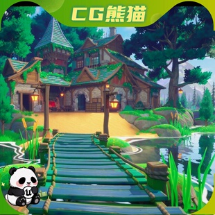 UE5.6-5.7 Stylized House Blacksmith Workshop 风格化铁匠作坊