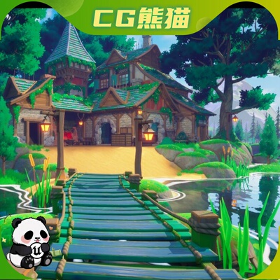 UE5.6-5.8 Stylized House Blacksmith Workshop 风格化铁匠作坊