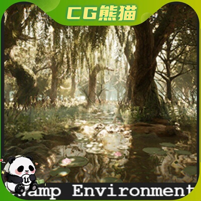 Unity3D Swamp Environment / 42 Assets 沼泽环境42个资产