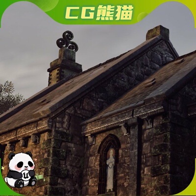 UE5.5-5.7 Medieval Stone Temple Environment 中世纪石庙环境