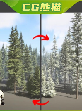 UE5虚幻5 Norway Spruces 写实森林挪威云杉树道具模型