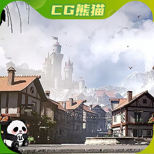 UE5虚幻5 Modular Medieval Town Medieval Town 模块中世纪小镇